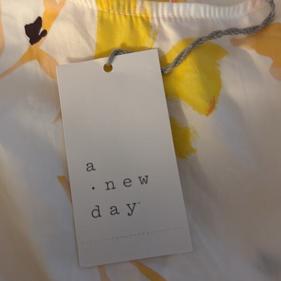 A New Day Yellow Floral Puff Sleeve Dress - Picture 8 of 12
